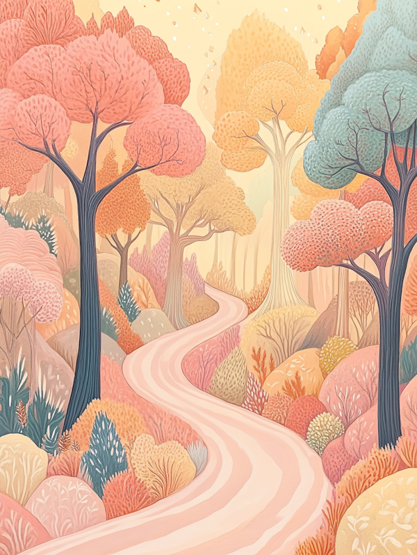 Whimsical Forest Scene