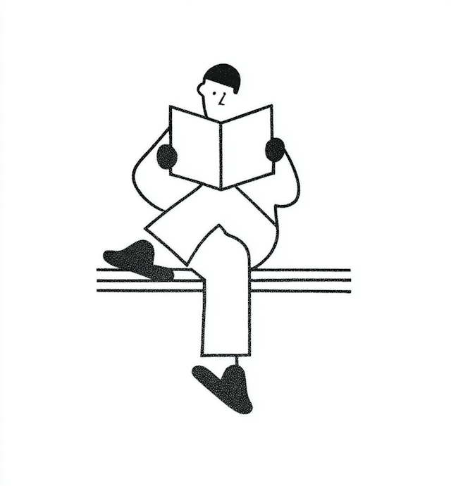 Minimalist Reader Art