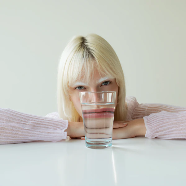 Surreal Glass Portrait