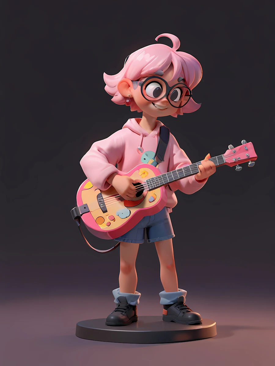 Cheerful 3D Character