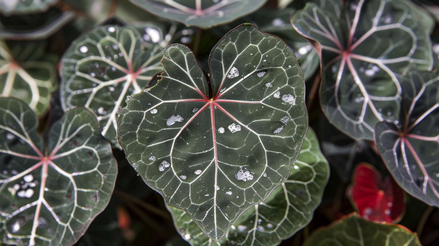 Close-up of Heart-Shaped Leaves