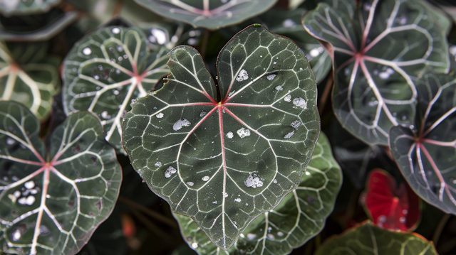 Close-up of Heart-Shaped Leaves