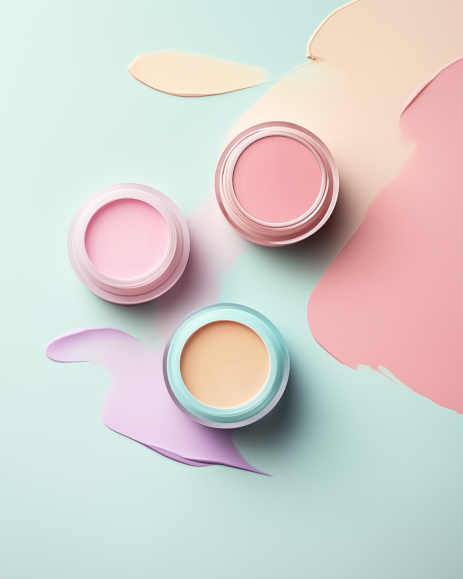 Pastel Skincare Jars