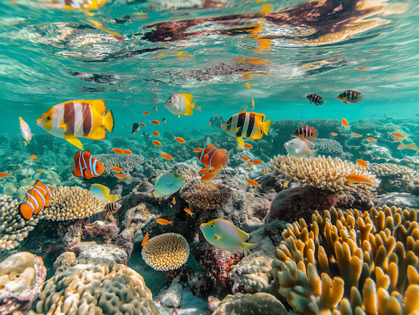 Underwater Marine Life Scene