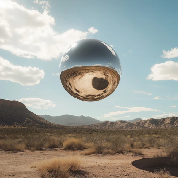 Surreal Desert Sphere