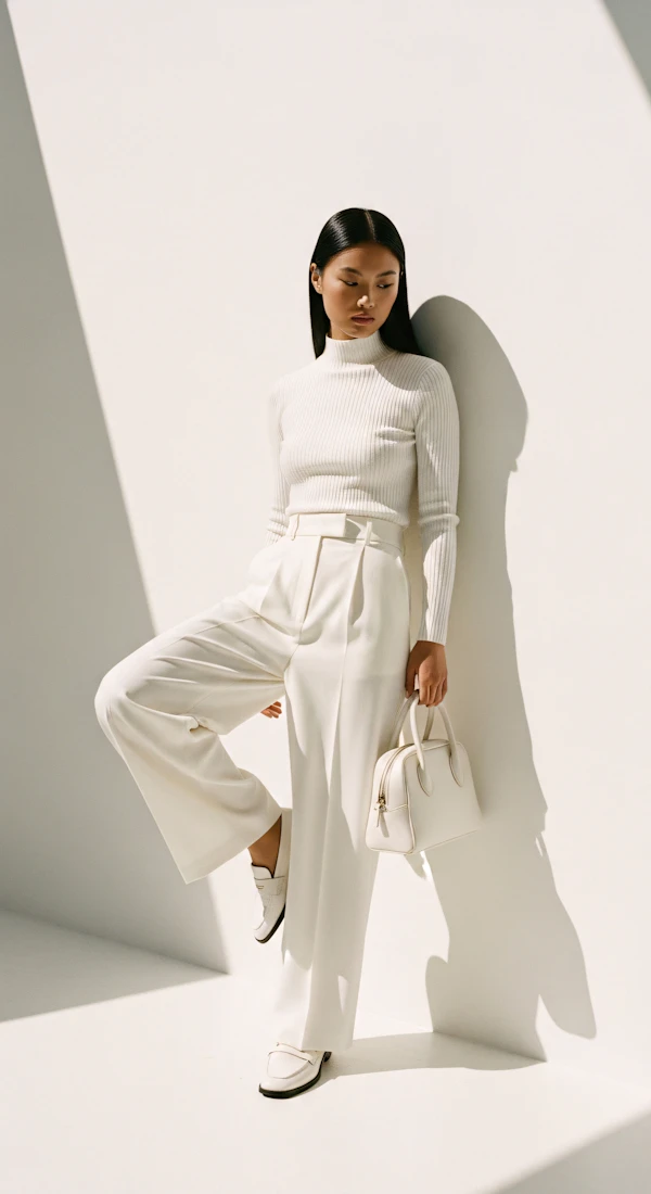 Minimalist White Outfit
