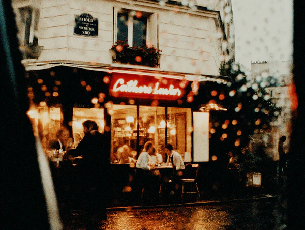Rainy Evening Café