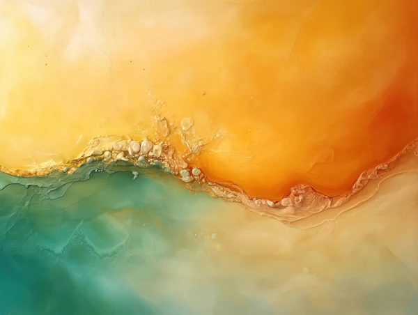 Abstract Shoreline Art