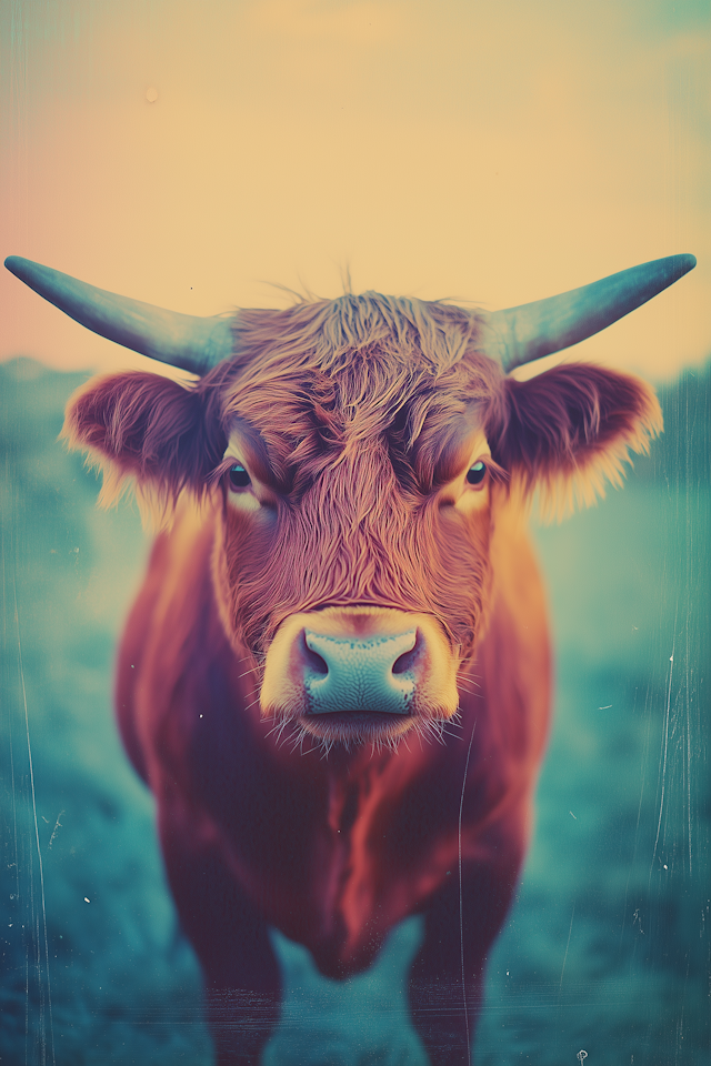 Serene Cow Portrait