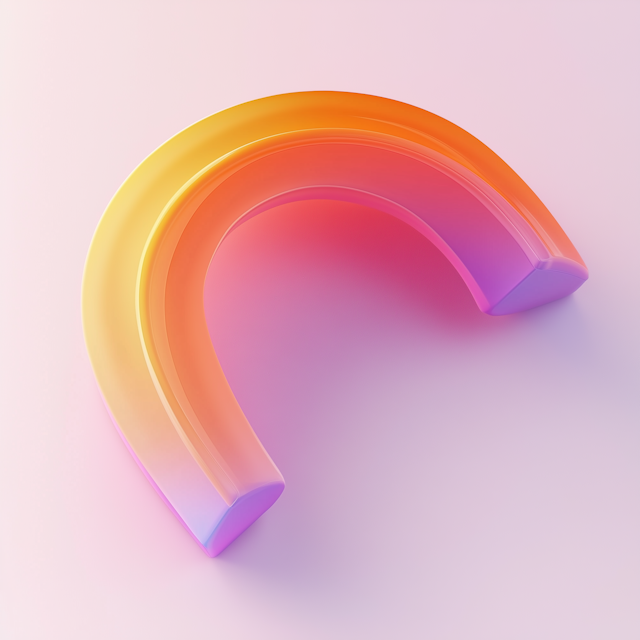 Abstract 3D Gradient Arch