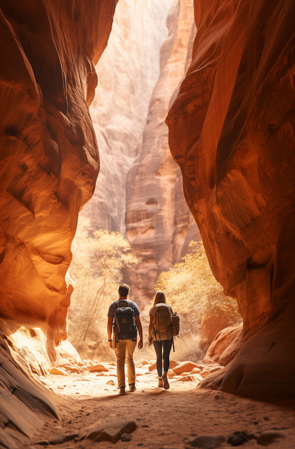 Canyon Companions in Ethereal Light