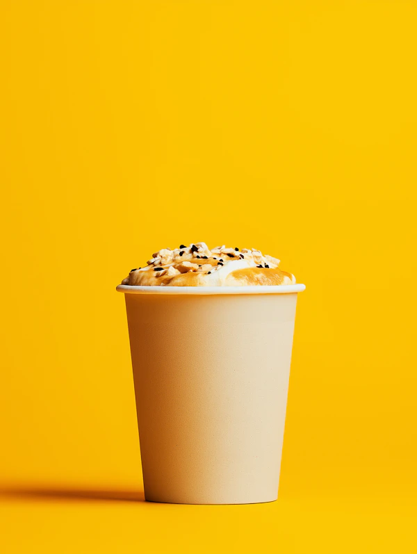 Coffee Cup on Yellow
