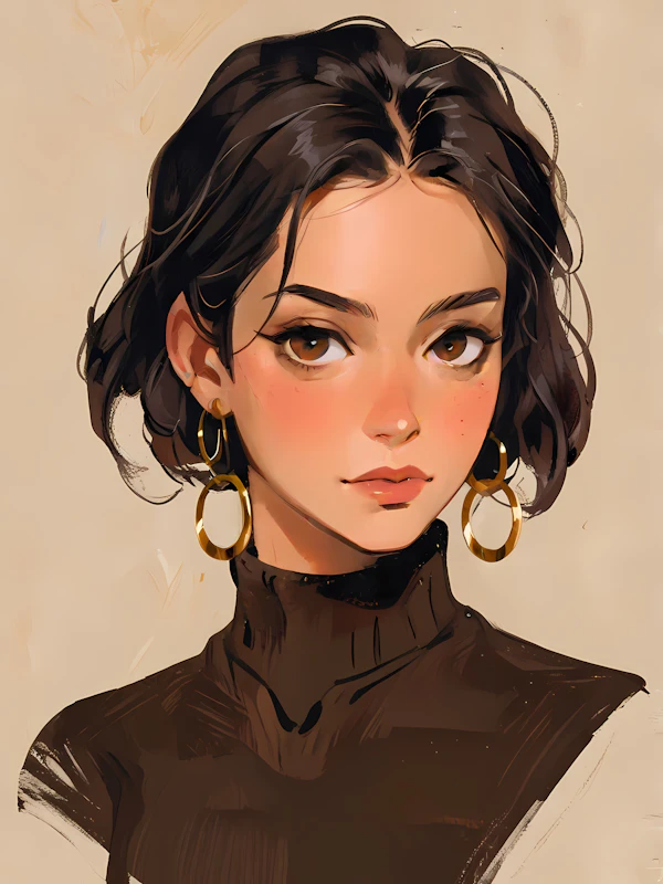 Stylish Woman Portrait
