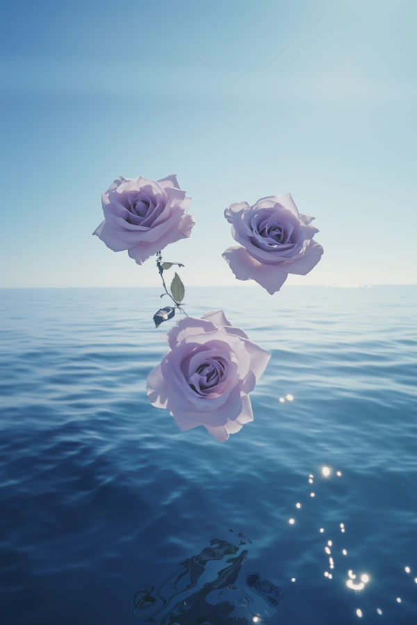 Floating Lavender Roses