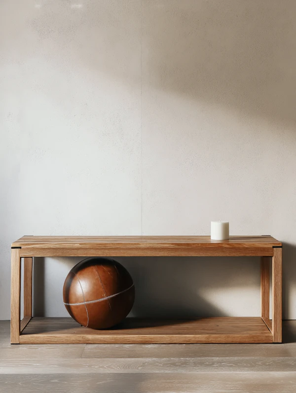 Minimalist Wooden Bench