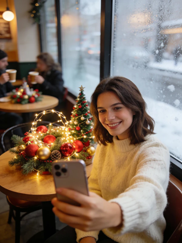 Festive Café Selfie