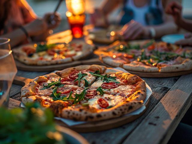 Cozy Communal Pizza Feast