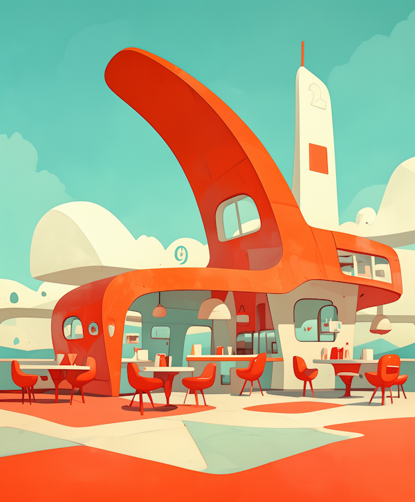 Futuristic Retro Diner