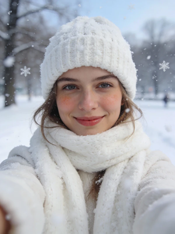 Winter Serenity Portrait
