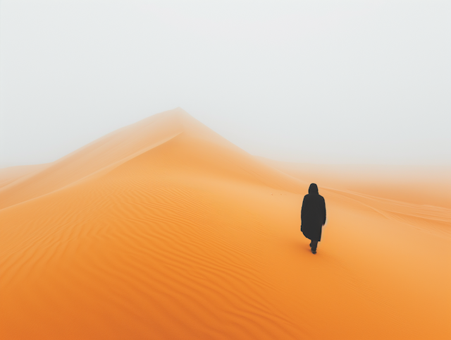 Solitude in the Vast Desert