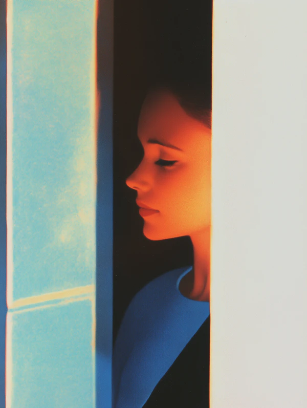 Stylized Woman in Profile