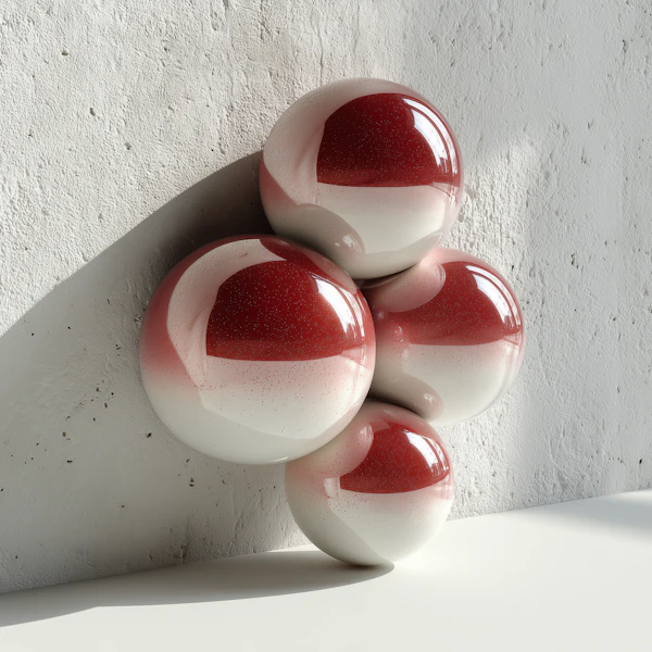 Glossy Spheres Cluster