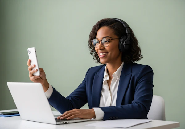 Professional Woman at Desk