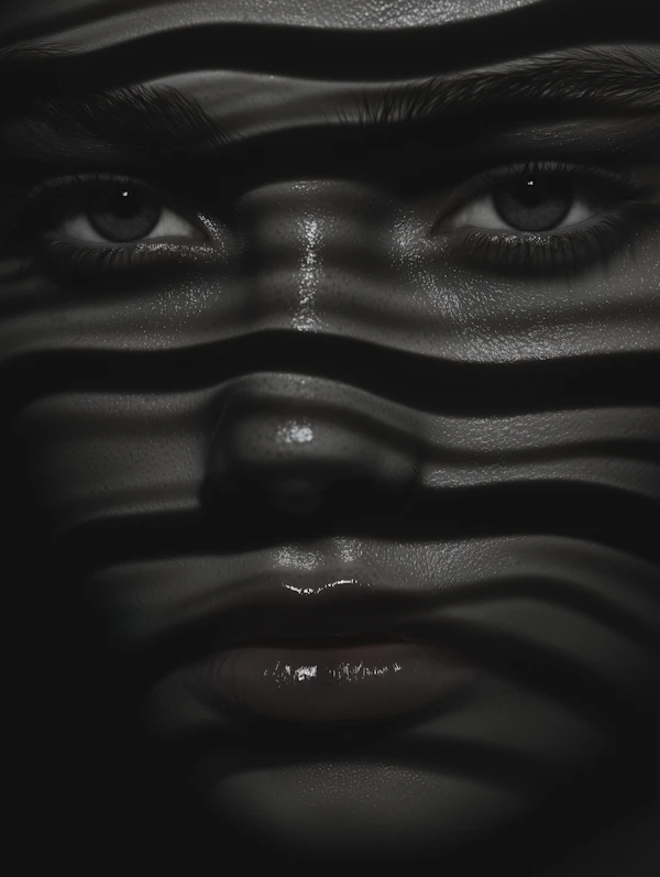 Dramatic Face Close-Up