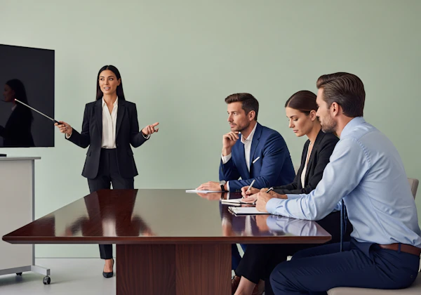 Professional Meeting Scene