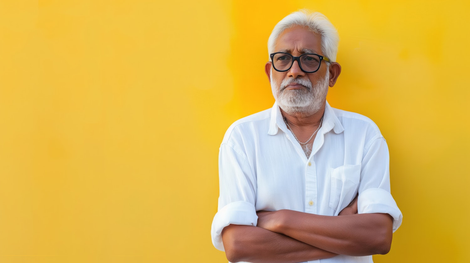 Mature Man with Arms Crossed