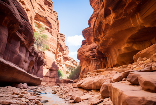 Whispering Crimson Slot Canyon