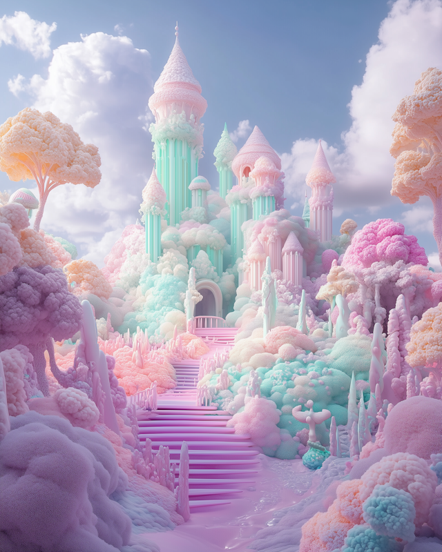 Dreamy Pastel Castle