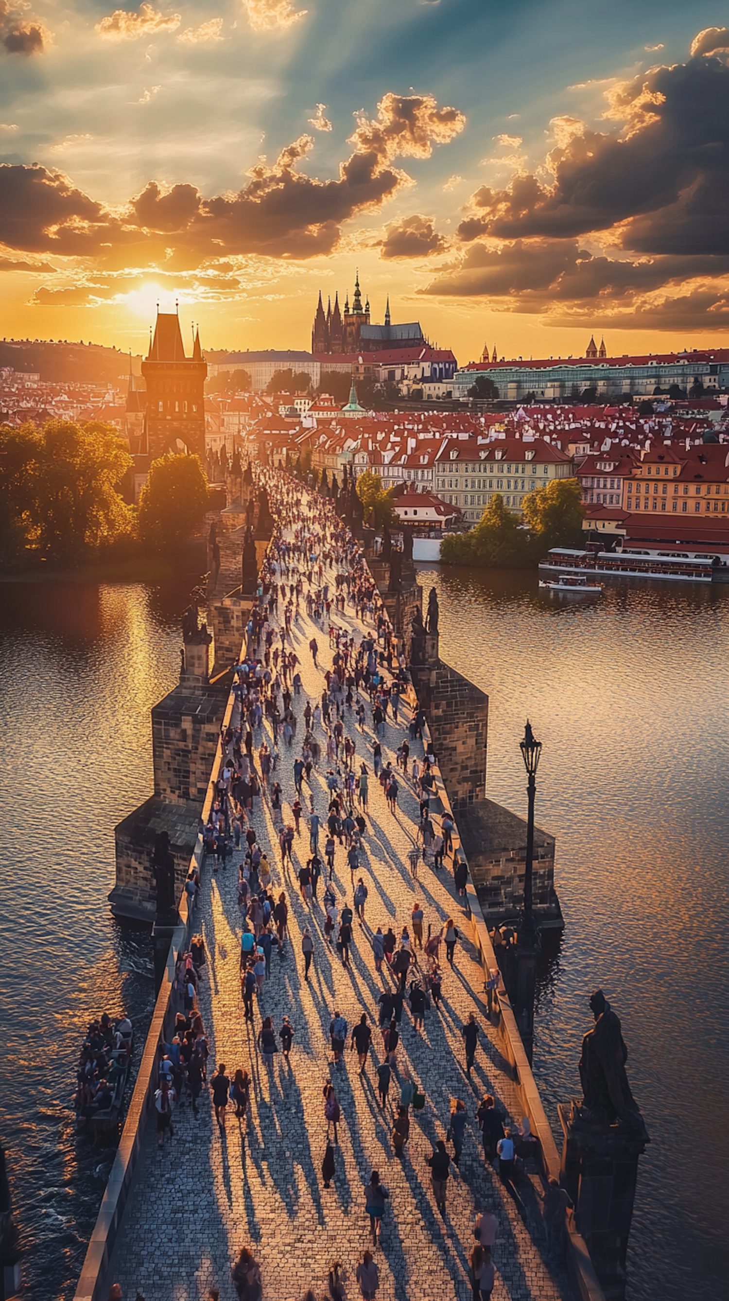 Magical Sunset at Historic Bridge