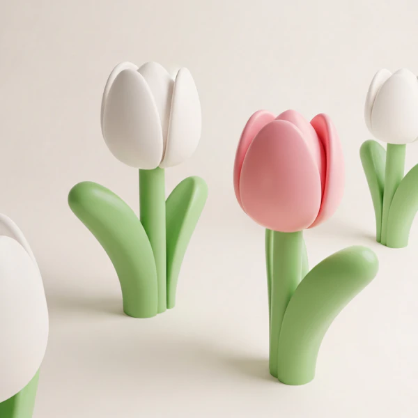 Minimalist Tulip Art
