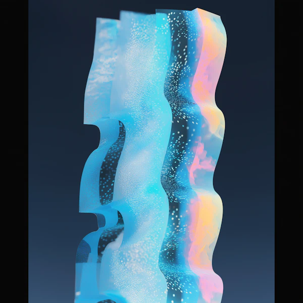 Ethereal Gradient Waves