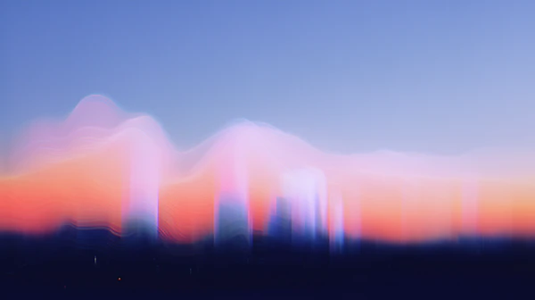 Surreal Cityscape Sunset