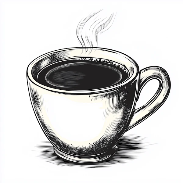 Steaming Coffee Art