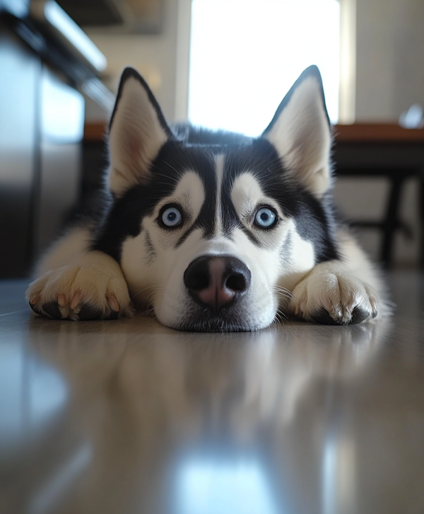 Siberian Husky Indoors