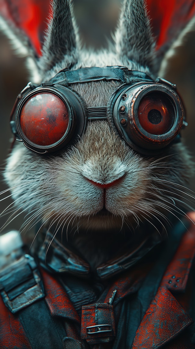 Steampunk Rabbit with Goggles