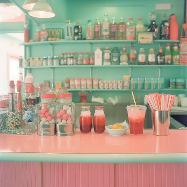 Vintage Soda Shop Display