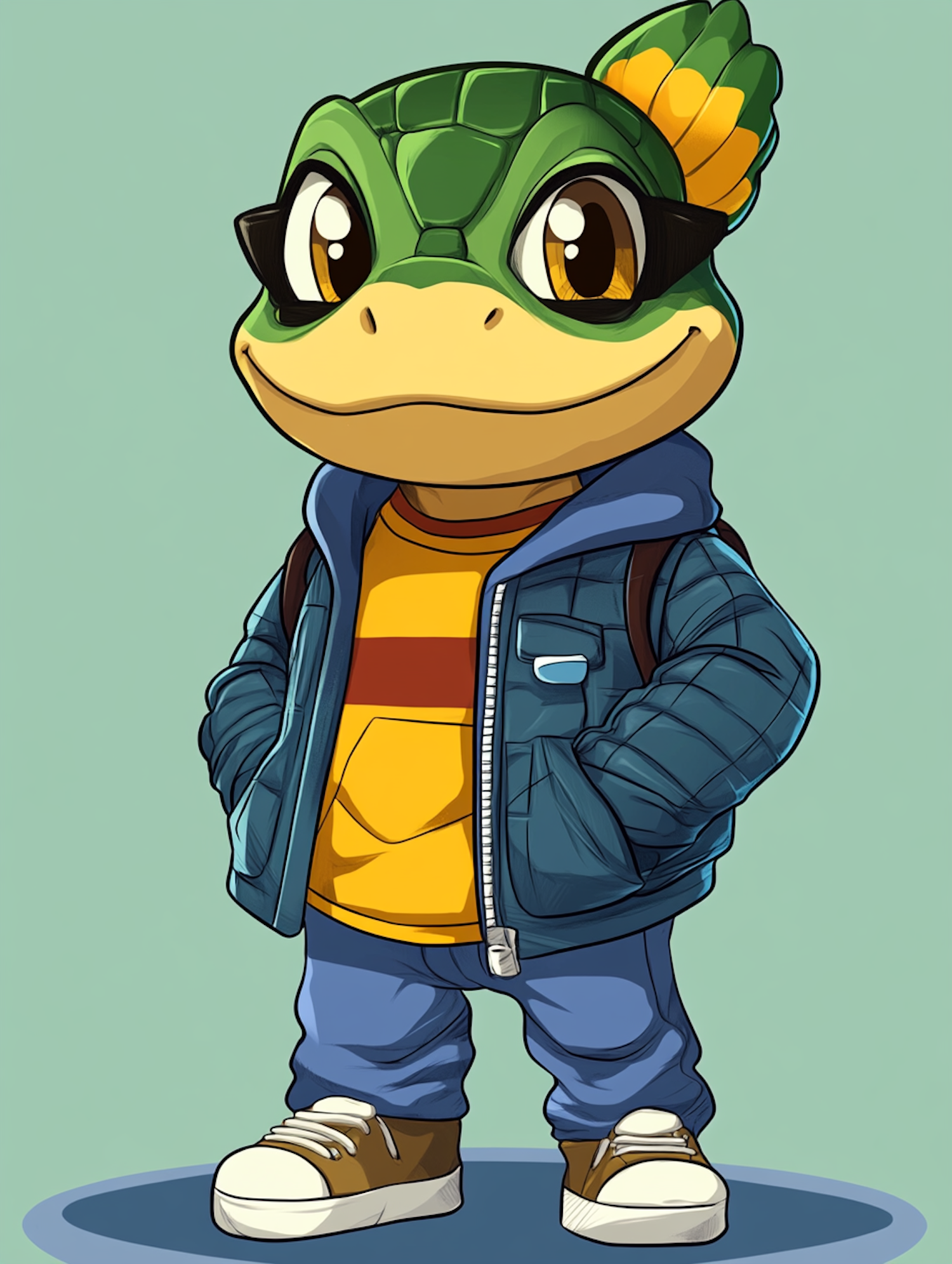 Cartoon Lizard Character