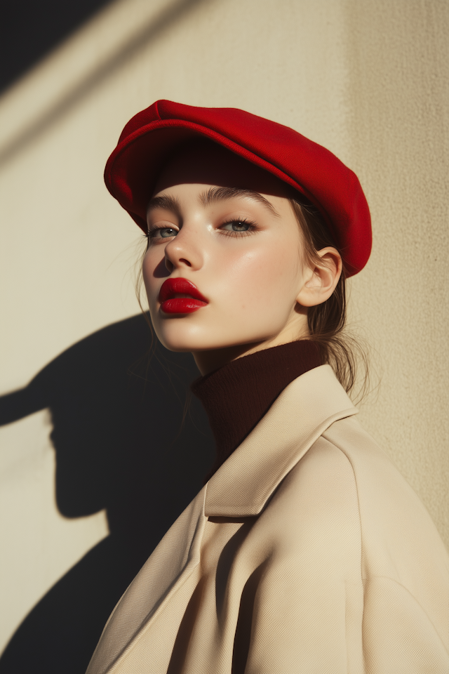 Portrait of a Woman in Red Beret