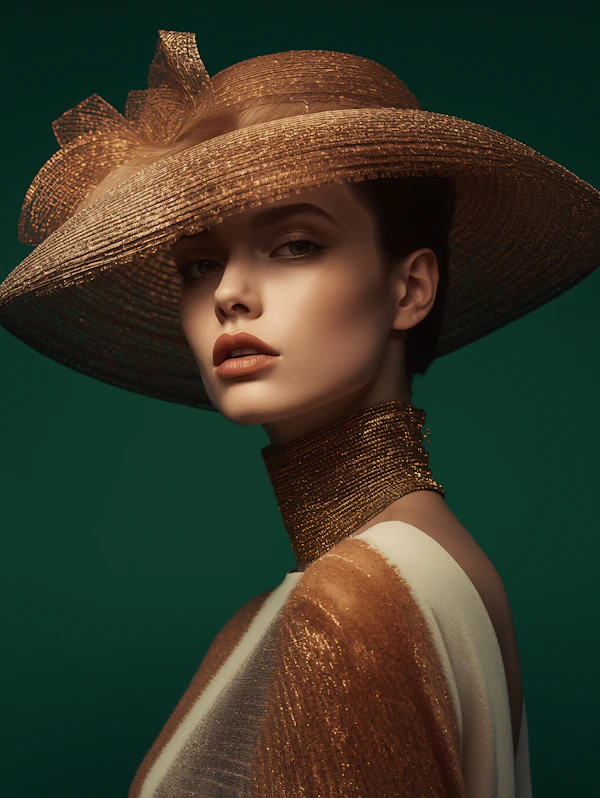 Golden Hat Portrait