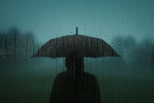 Rainy Silhouette Scene