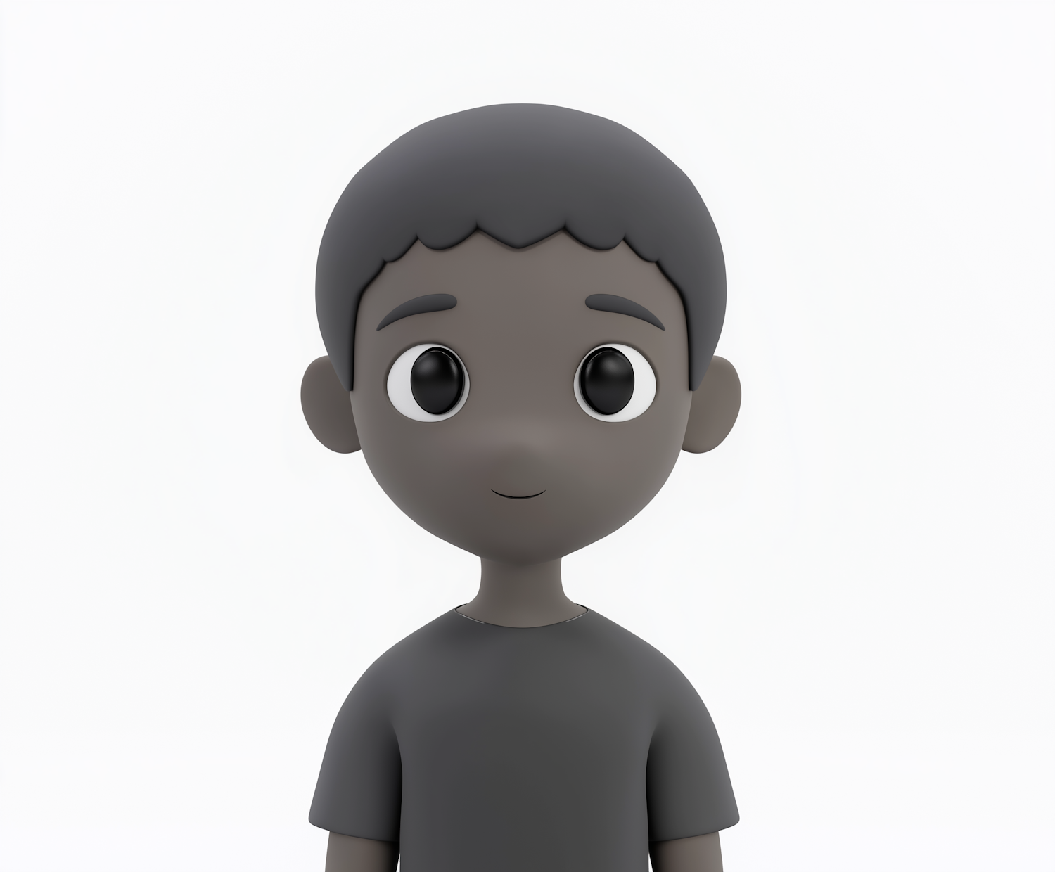 3D Rendered Young Boy Character