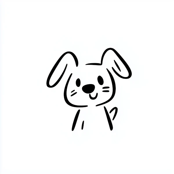 Cartoon Bunny Drawing