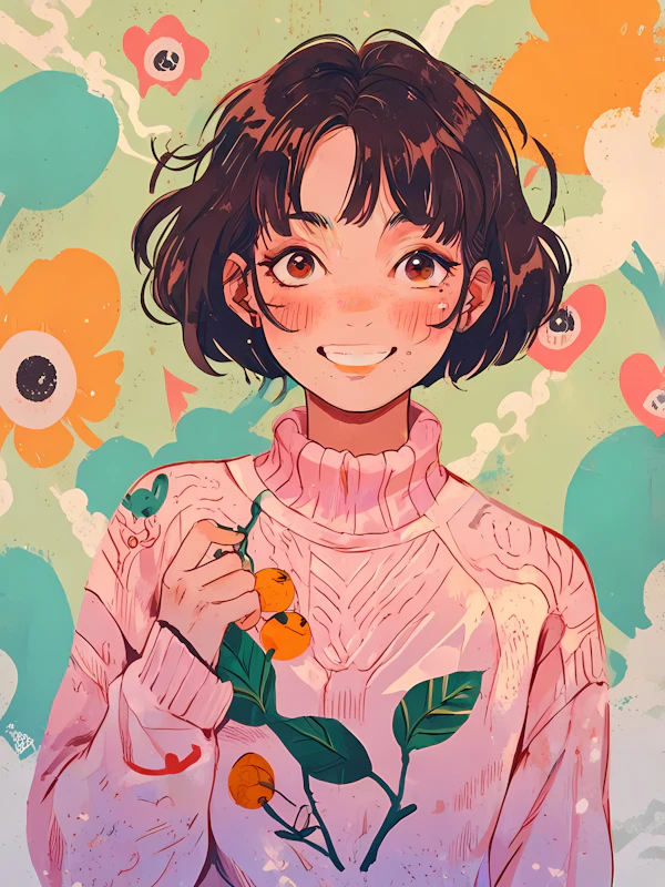 Cheerful Animated Character