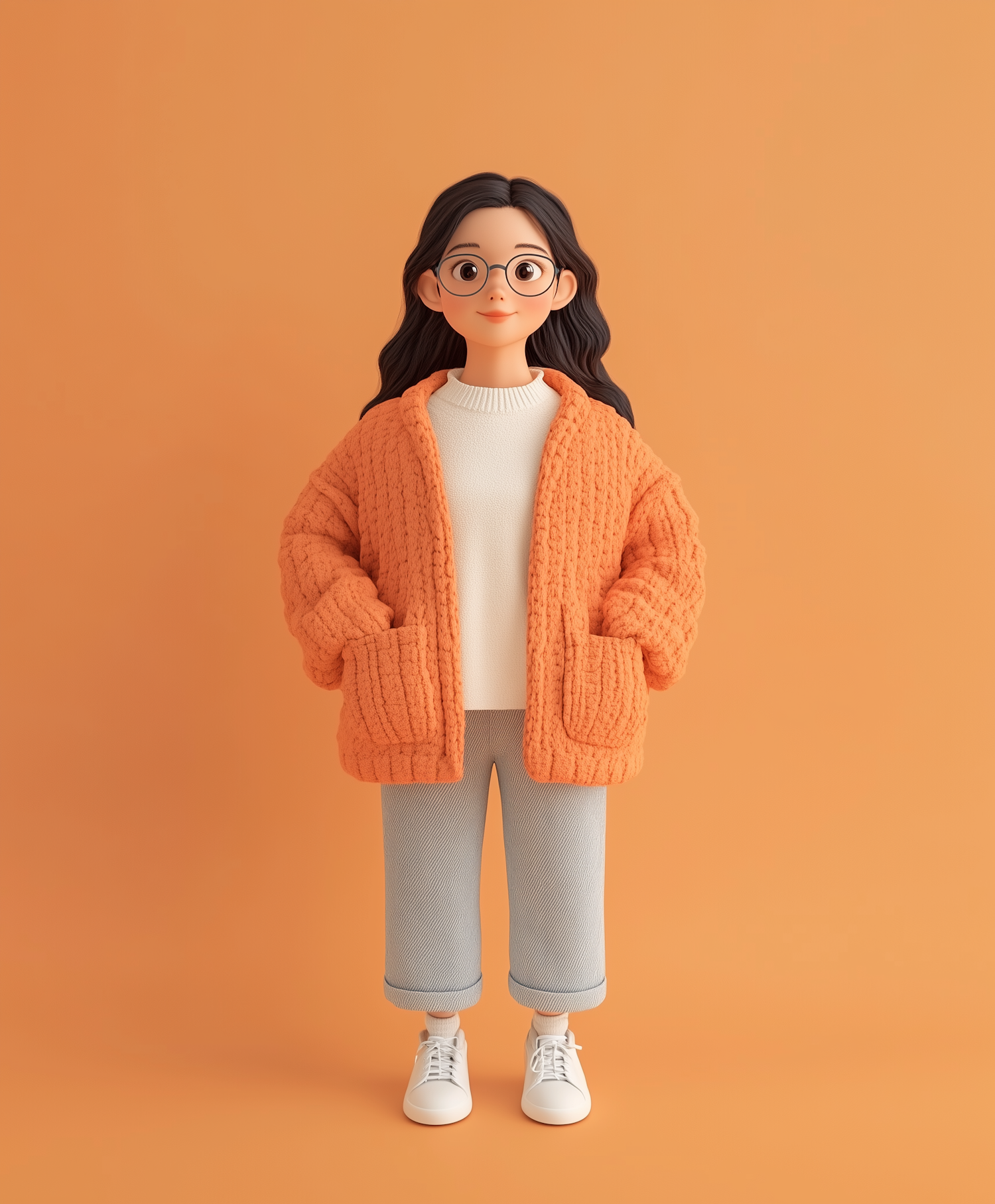 Cozy and Casual Fashion Character