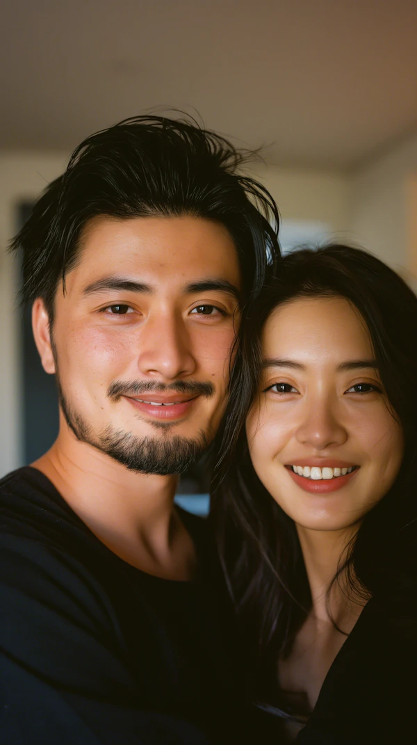 Smiling Couple Portrait