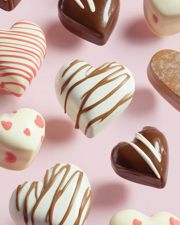 Heart Chocolates Display